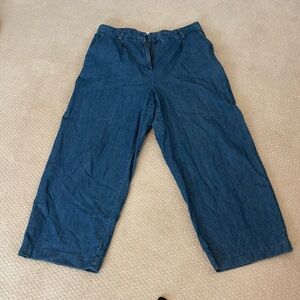 Old Navy High-Rise Wide Leg Pants - Classic Blue